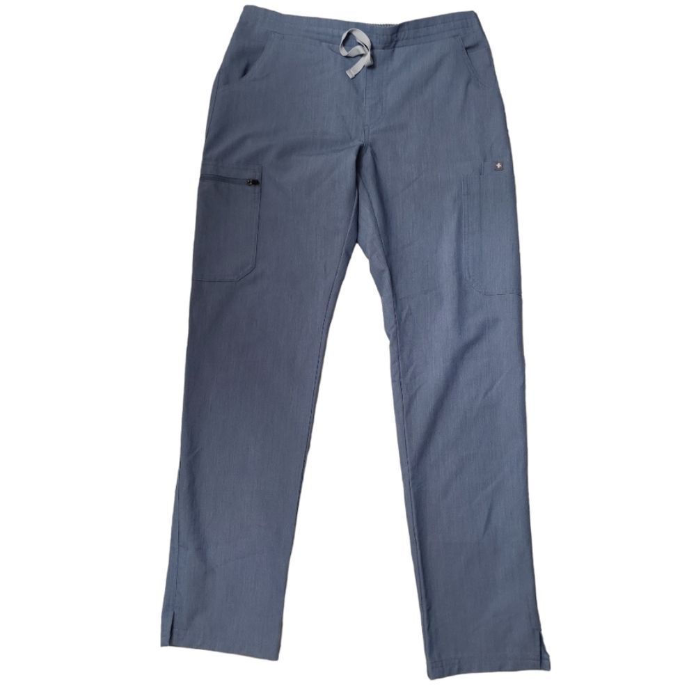 FIGS Rate HTF Heather Indigo Yola 10-pocket Scrub Pants Size S‎